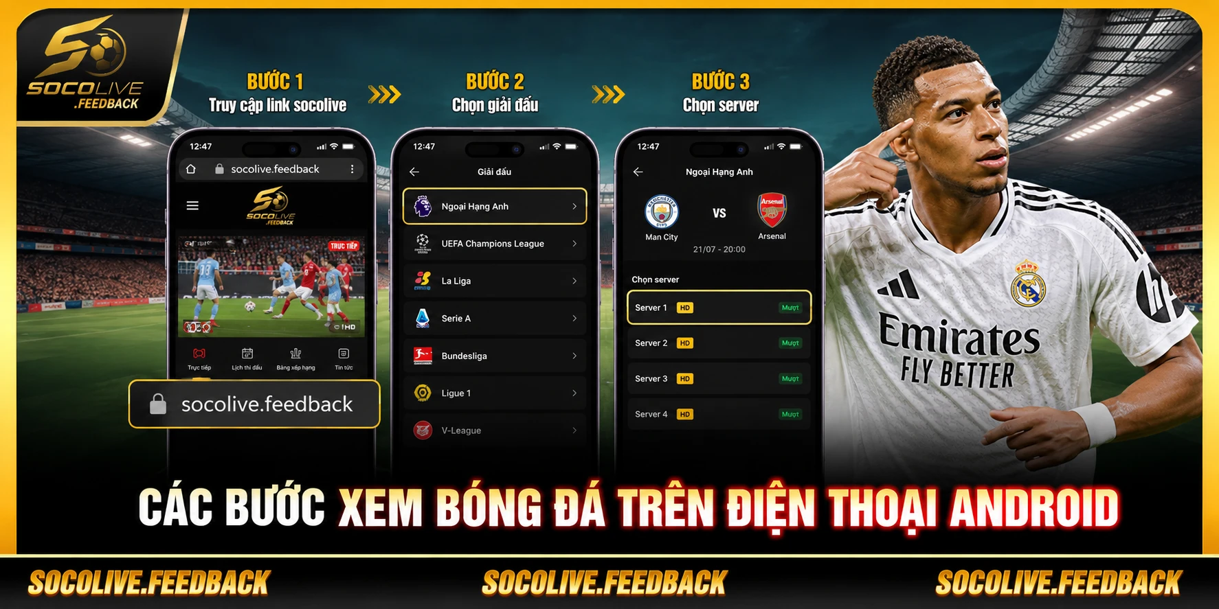 Xem Bóng Đá Trên Điện Thoại Android, iOS Bằng Socolive Các bước xem bóng đá trên điện thoại Android