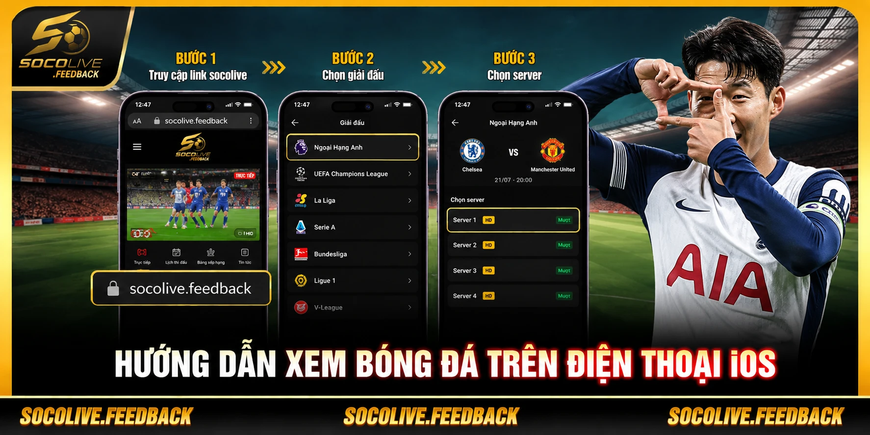Xem Bóng Đá Trên Điện Thoại Android, iOS Bằng Socolive Hướng dẫn xem bóng đá trên điện thoại iOS